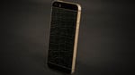 Cottin iphone pale gold - crocodile (black)